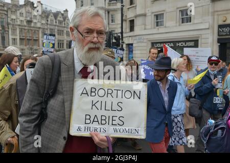 März für das Leben in London, Großbritannien Stockfoto