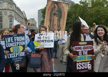 März für das Leben in London, Großbritannien Stockfoto