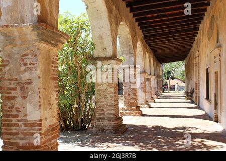 Mission San Juan Capistrano, Kalifornien Stockfoto