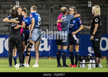 Hoffenheim, Deutschland. September 2021. TSG Hoffenheim gegen FC Rosengård - UEFA Women's Champions League - Dietmar-Hopp-Stadion Credit: SPP Sport Press Foto. /Alamy Live News Stockfoto