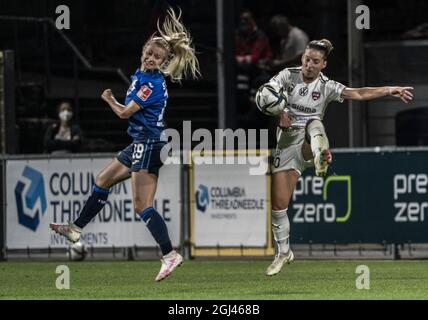 Hoffenheim, Deutschland. September 2021. TSG Hoffenheim gegen FC Rosengård - UEFA Women's Champions League - Dietmar-Hopp-Stadion Credit: SPP Sport Press Foto. /Alamy Live News Stockfoto