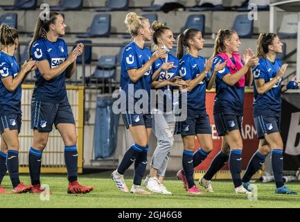 Hoffenheim, Deutschland. September 2021. TSG Hoffenheim gegen FC Rosengård - UEFA Women's Champions League - Dietmar-Hopp-Stadion Credit: SPP Sport Press Foto. /Alamy Live News Stockfoto