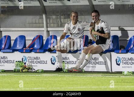 Hoffenheim, Deutschland. September 2021. TSG Hoffenheim gegen FC Rosengård - UEFA Women's Champions League - Dietmar-Hopp-Stadion Credit: SPP Sport Press Foto. /Alamy Live News Stockfoto