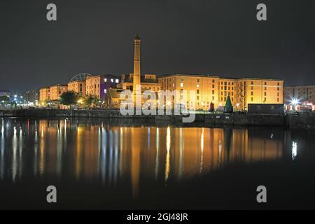 Blick Richtung Albert Dock, Liverpool Stockfoto