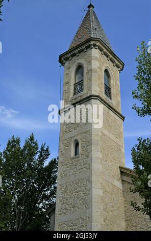 Kirche Sant Jaume de Rigolisa in Puigcerdà, Gerona, Katalonien, Spanien Stockfoto