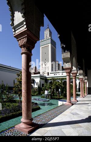 Frankreich. Paris (75) 5. Arrondissement Gärten der Großen Moschee von Paris, Quartier Latin Stockfoto