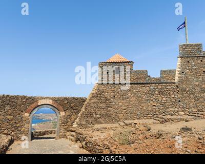 Forte Real de Sao Filipe. Cidade Velha, historisches Zentrum von Ribeira Grande (UNESCO-Weltkulturerbe). Santiago Island, Kap Verde in der AT Stockfoto