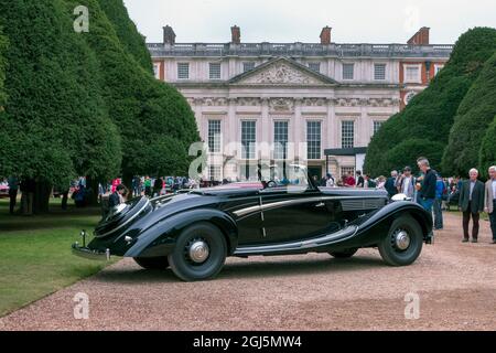 1938 Maybach SW38 Special Roadster im Hampton Court Palace Concours London 2021 Stockfoto