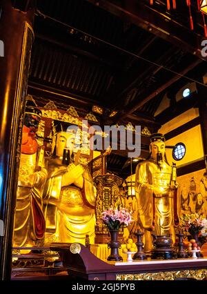 Asien, China, Shanghai, Tempel Des Gottes Der Stadt Shanghai Stockfoto