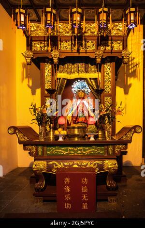 Asien, China, Shanghai, Tempel Des Gottes Der Stadt Shanghai Stockfoto