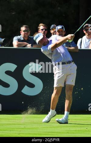 Ian Poulter Golfer auf Tour durch Europa Stockfoto