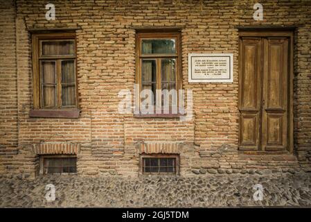 Georgien, Gori. Ehemaliges Elternhaus des sowjetischen Diktators Joseph Stalin. Stockfoto