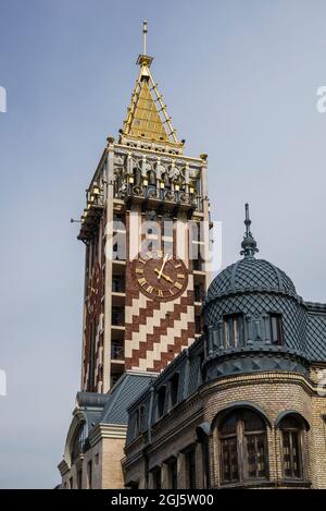 Georgien, Batumi. La Piazza Tower. Stockfoto