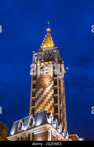 Georgien, Batumi. La Piazza Tower. Stockfoto