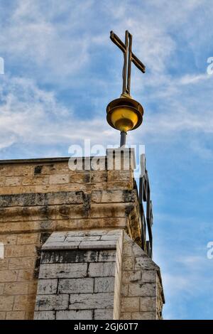 Israel, Kana. Die Hochzeitskirche von Kana, Anblick des ersten Wunders Jesu. Stockfoto