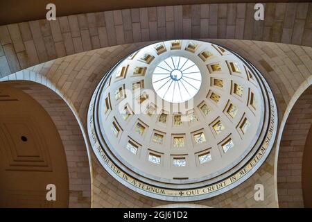 Westjordanland, Bethanien. Kirche St. Lazarus Kuppel. Stockfoto