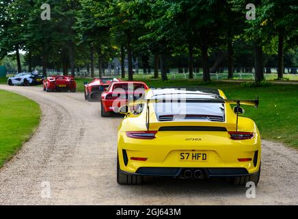 Ankunft am Concours of Elegance 2021 Stockfoto