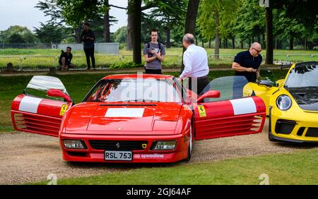 Ankunft am Concours of Elegance 2021 Stockfoto