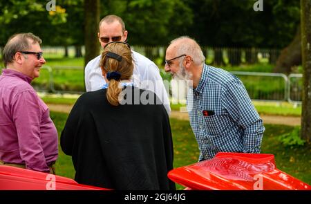 Ankunft am Concours of Elegance 2021 Stockfoto