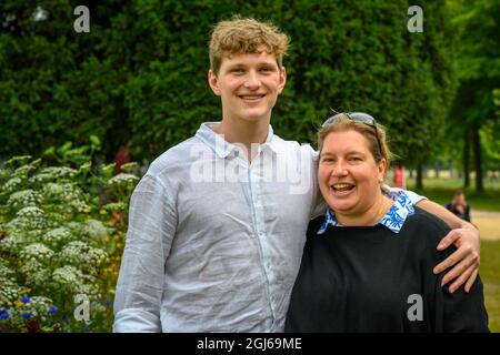 Ankunft am Concours of Elegance 2021 Stockfoto