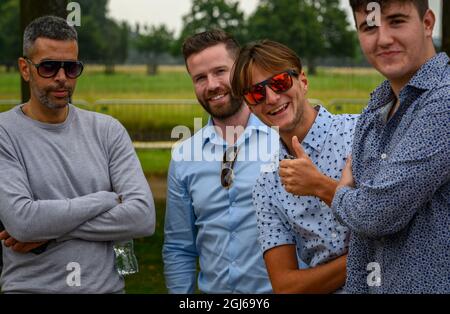 Ankunft am Concours of Elegance 2021 Stockfoto