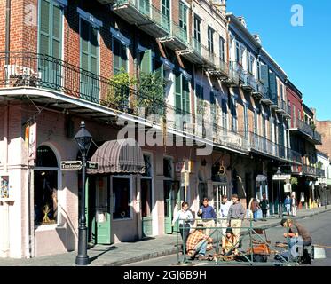 Royal Street, French Quarter, New Orleans, Louisiana, USA, November. Stockfoto
