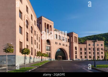 Armenien, Jermuk. Mineralwasserresort, Inneneinrichtung des Hyatt Place Hotels. Stockfoto