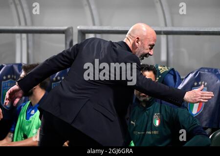 Gianluca Vialli aus Italien während des Qualifikationsspiels der Weltmeisterschaft 2022 zwischen Italien und Litauen im Citta del tricolore-Stadion in Reggio Emilia (Italien) am 8. September 2021. Foto Andrea Staccioli / Insidefoto Stockfoto