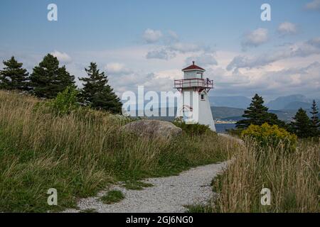 Kanada, Neufundland und Labrador. Woody Point Lighthouse Stockfoto