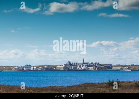 Kanada, Nova Scotia, Louisbourg. Festung von Louisbourg National Historic Park. Stockfoto
