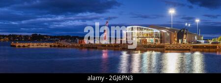 Kanada, Nova Scotia, Sydney, Cruise Port Terminal, Dämmerung Stockfoto