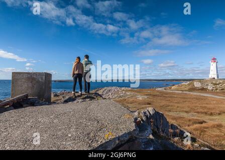 Kanada, Nova Scotia, Louisbourg, Louisbourg Lighthouse Stockfoto