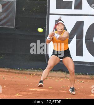 WTA Tennisturnier Liqui Moly Open Karlsruhe beim TC Rüppurr donnerstag, 9. september 2021 Stockfoto