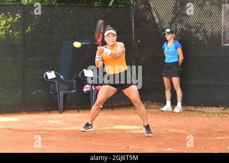 WTA Tennisturnier Liqui Moly Open Karlsruhe beim TC Rüppurr donnerstag, 9. september 2021 Stockfoto