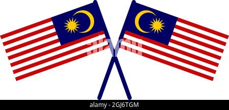 Malaysia Flag Symbol Logo Design Vektor Vorlage Stock Vektor