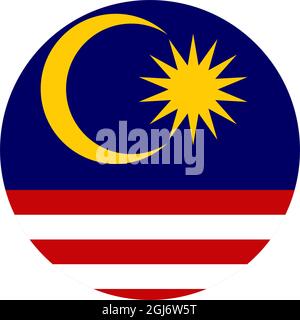 Malaysia Flag Symbol Logo Design Vektor Vorlage Stock Vektor