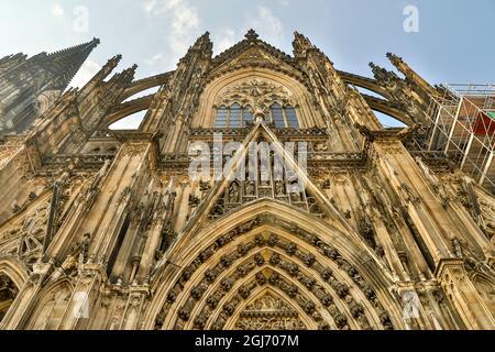 Deutschland, Nordrhein-Westfalen, Köln. Kathedrale St. Peter (UNESCO-Weltkulturerbe). Stockfoto