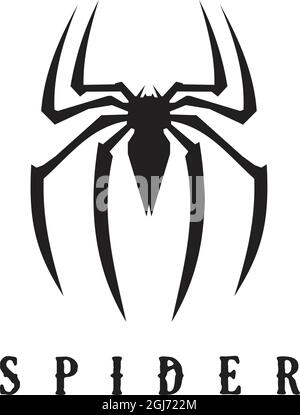 Spider Tier Symbol Logo Design Vektor Vorlage Illustration Stock Vektor