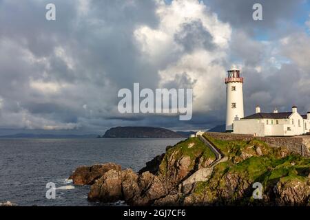 Fanad Head Lighthouse im County Donegal, Irland Stockfoto