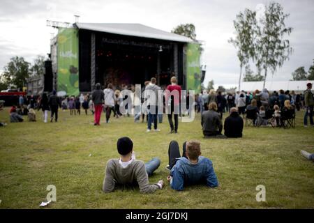 HULTSFRED 2012-06-14 American Slash ft. Myles Kennedy & The Conspirators tritt am 14. Juni 2012 beim Musikfestival „Hultsfredsfestivalen“ in Hultsfred, Schweden, auf. Foto Adam Ihse / SCANPIX / Code 9200 Stockfoto