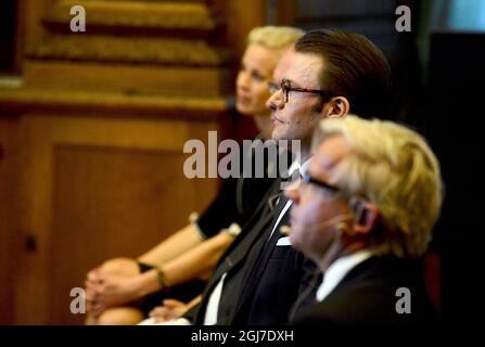 STOCKHOLM 20120619 Prinz Daniel während der Forschungsstipendienzeremonie der Swedish Heart-Lung Foundation im Königlichen Palast in Stockholm, Schweden, am 19. Juni 2012. Foto: Pontus Lundahl / SCANPIX / Code 10050 Stockfoto