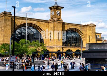 King's Cross Railway Station, London, Großbritannien. Stockfoto