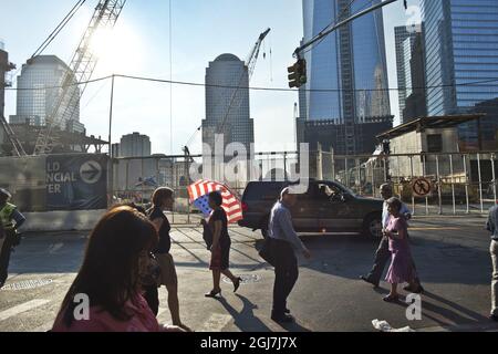 NEW YORK 2012-08-15 * for your files* Ground Zero in New York, USA, 15. August 2012. Foto: Yvonne Asell / SVD / SCANPIX / Kod: 30202 ** AUS SCHWEDEN HERAUS ** Stockfoto