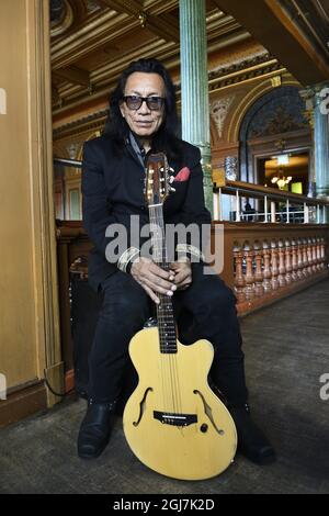 STOCKHOLM 20120807 Sixto Rodriguez, amerikanischer Volksmusiker Foto: Henrik Montgomery / SCANPIX Kod: 10060 Stockfoto