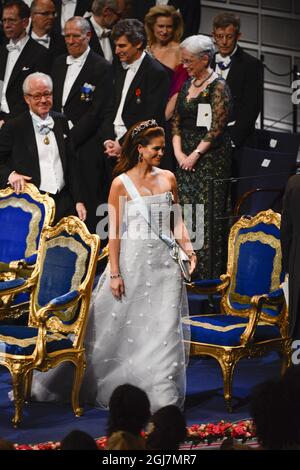 STOCKHOLM 20121210 Prinzessin Madeleine bei der Verleihung des Nobelpreises in der Stockholmer Konzerthalle, 10. dezember 2012. Foto Henrik Montgomery / SCANPIX kod 10060 Stockfoto