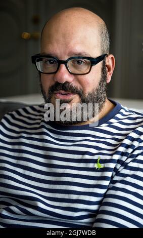 DER US-Schauspieler David Cross fotografierte in Stockholm, Schweden, um die Fernsehserie Arrested Development Saison 4 zu fördern, die am 26. Mai 2013 Premiere feiert. Stockfoto