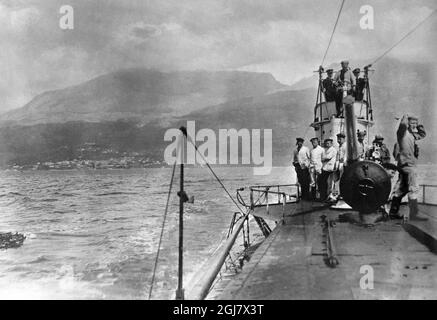 DATEI 1914-1918. Bild aus dem Ersten Weltkrieg. U-Boot U35. Stockfoto