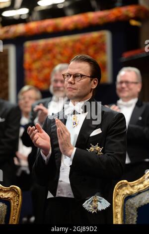 STOCKHOLM 2013-12-10 Prinz Daniel bei der Nobelpreisverleihung 203 in der Konzerthalle von Stockholm, Schweden, am 10. Dezember 2013. Foto: Fredrik Sandberg / TT / Kod 10080 Stockfoto