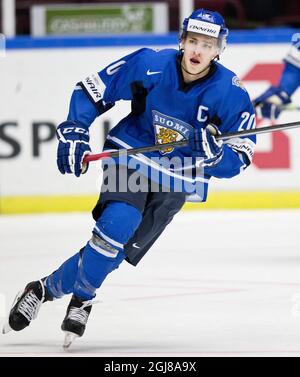 MALMO 2013-12-27 Finnlands Teuvo Teravainen während der WM-Vorrunde zwischen Finnland und Norwegen am 27. Dezember 2013 in der Malmo Arena in Malmo, Schweden. Foto: Andreas Hillergren / TT / code10600 Stockfoto