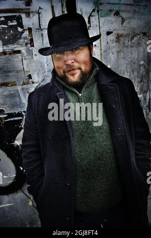 STOCKHOLM 2010-10-20 Markus Persson ist der Mann hinter dem Spieleentwickler Mojang ab und das Computerspiel Minecraft wird von Markus Persson entwickelt. Foto: Magnus Hjalmarson Neideman / SVD / TT / Kod 10078 Stockfoto